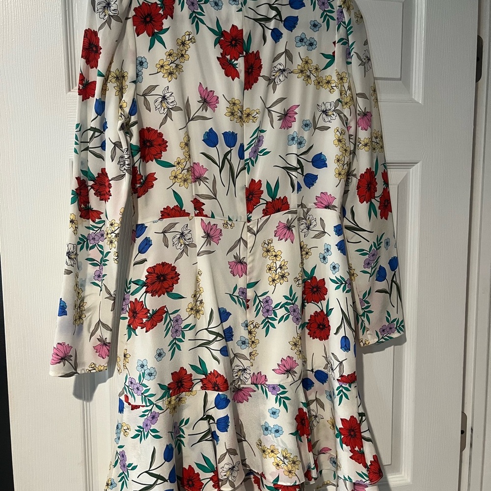 Yumi Kim Floral Long Sleeve Dress - Red, Blue, Pink